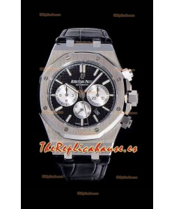 Audemars Piguet Royal Oak Chronograph Dial Negro Reloj Réplica a espejo 1:1 de Acero 904L
