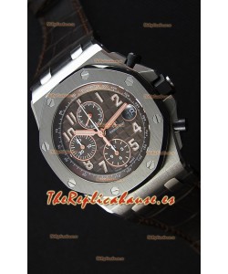 Audemars Piguet Royal Oak Offshore Cronógrafo Dial Marron Reloj Réplica a Espejo 1:1