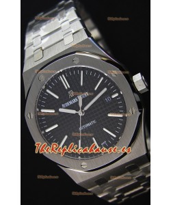 Audemars Piguet Royal Oak 41MM Dial Negro Correa de Acero - Reloj Réplica a Espejo 1:1 Última Edición