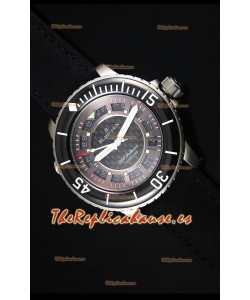 Blancpain 500 Fathoms Reloj Replica Suiza con Dial Gris de Carbon - Edicion Escala Espejo 1:1