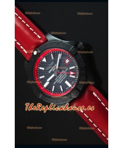 Breitling Chronometre GMT Dial de Carbón Reloj Replica Suizo caja con Revestimienvo en PVD