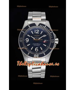Breitling Superocean Automatic 44 Steel - Reloj Réplica a Espejo 1:1 Dial Azul Marino