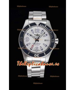 Breitling Superocean Automatic 44 Reloj de Acero Réplica a Espejo 1:1 Dial Blanco