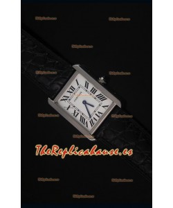Cartier Tank Solo Reloj Cuarzo Suizo Correa de Piel Tamaño Pequeño 24MM Ancho