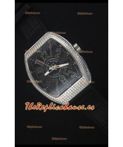 Franck Muller Vanguard Reloj Replica Suizo, Caja en Acero Inoxidable