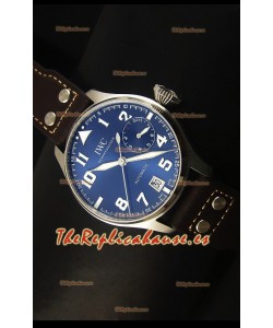 IWC Big Pilot - Functional Power Reserve Dial Azul Reloj Replica a escala 1:1