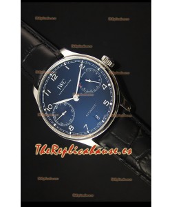 IWC IW500703 Portugieser Reloj Suizo Replica a escala 1:1 Dial Negro - Versión 2016 Actualizada