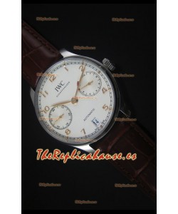 IWC IW500704 Portugieser Reloj Suizo Replica a escala 1:1 Dial Blanco - Versión 2016 Actualizada