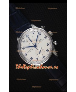 IWC Portuguese Reloj Replica Suizo Cronógrafo a Espejo 1:1 con Diamantes