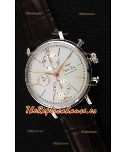 IWC Portofino Chronograph IW391022 Dial Blanco Réplica a Espejo 1:1