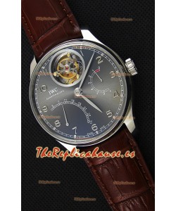 IWC Portugieser Tourbillon Mystere Retrograde Dial color Plata Versión 2019 Actualizada