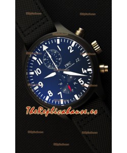 IWC Pilot's Top Gun Chronograph IW389001 1:1 Caja en Cerámica Reloj Réplica Última versión
