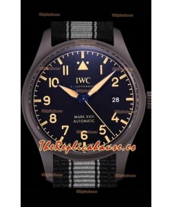 IWC Pilot's MARK XVIII Heritage Reloj Suizo a Espejo 1:1 Acero 904L Caja color Negro con acabado Mate