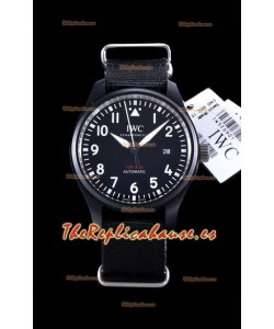 IWC Pilot's Automatic Top Gun Reloj Réplica a Espejo 1:1 en Caja de Cerámica