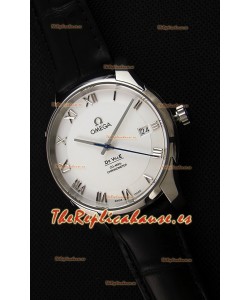 Omega De-Ville Annual Calendar Co-Axial Reloj Réplica Suizo a Espejo 1:1 Dial Blanco