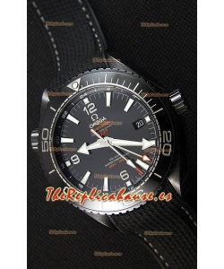 Omega Seamaster Planet Ocean Deep Black GMT 45.5MM Reloj Réplica a Espejo 1:1