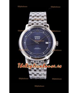 Omega De Ville Prestige Co-Axial 36.8MM Dial Azul Reloj Réplica Suizo a Espejo 1:1