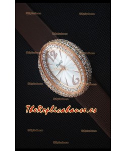 Piaget Limelight Magic Hour Reloj de Cuarzo Suizo Caja en Acero con Correa Marrón