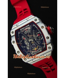 Richard Mille RM53-01 Pablo Mac Donough Caja de Carbón Forjado color Blanco Reloj Réplica Suizo