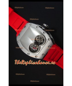 Richard Mille RM053 Tourbillon Pablo Mac Donough Reloj Replica Suizo en Caja de Titanio Correa Roja