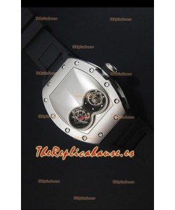 Richard Mille RM053 Tourbillon Pablo Mac Donough Reloj Replica Suizo Caja en Titanio Correa Negra
