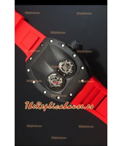 Richard Mille RM053 Tourbillon Pablo Mac Donough Reloj Replica Suizo caja con Revestimiento PVD