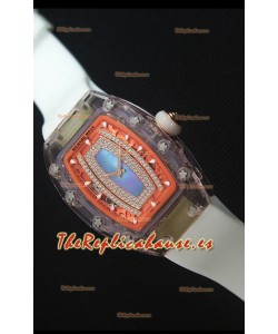 Richard Mille RM07-02 Sapphir Ladies Reloj Replica Suizo Dial en Azul Perla