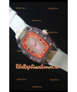 Richard Mille RM07-02 Sapphir Ladies Reloj Replica Suizo Dial en Rosado Perla