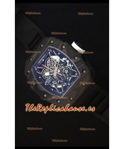Richard Mille RM035-2 Rafael Nadal Caja de Carbón Forjado con Corona Blanca