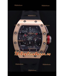Richard Mille RM011-FM Felipe Massa Caja en Oro Rosado Reloj Réplica Suizo