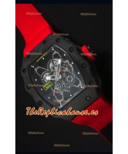 Richard Mille RM35-01 Reloj Replica Suizo Edición Rafael Nadal Correa Nylon Roja