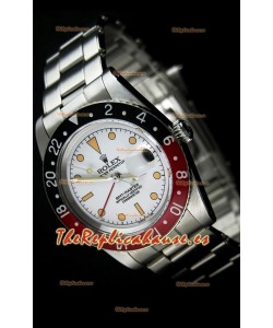 Rolex GMT Master Vintage Edition Reloj Replica Suizo edici{on Vintange Dial Blanco