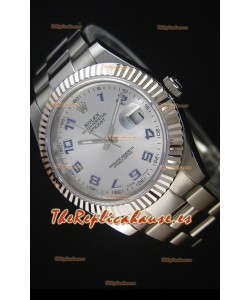 Rolex Datejust II 41MM Reloj Replica Suizo con Movimiento Cal.3136 Numerales en Numeros Arabigos