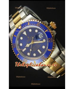 Rolex Submariner 16613 Reloj Replica Suiza 1:1 En Oro con Bisel de Cerámica de dos Tonos con Movimiento Suizo 3135