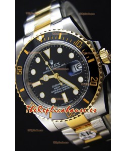 Rolex Submariner Date Ceramic Two Tone 116613 - Replica a Espejo 1:1 - Reloj Ultimate de Acero 904L