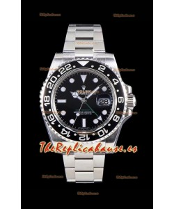 Rolex GMT Master II 116710LN Bisel de Cerámica Movimiento Cal. 3186 Réplica Suiza - Reloj de Acero 904L Ultimate