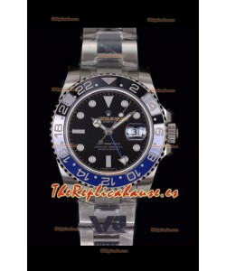 Rolex GMT Masters II 126710BLNR Batman Movimiento Cal.3186 Réplica Suizo - Reloj de Acero 904L Ultimate