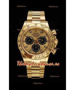 Rolex Daytona 116508 Movimiento Original Cal.4130 - Reloj de Acero 904L a espejo 1:1 Oro Amarillo