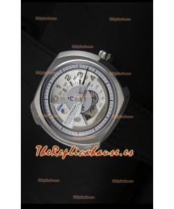 SevenFriday V02-01 Movimiento Miyota 82S7 Edición 1:1 Dial Blanco