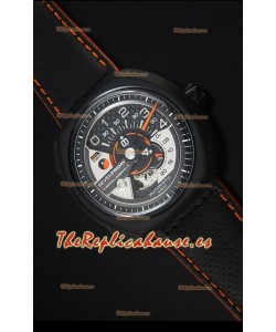 SevenFriday V02-01 Movimiento Miyota 82S7 Edición 1:1 Dial de Carbón