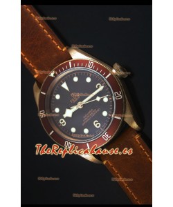 Tudor Heritage Bay Reloj Replica Suizo en Bronce con Correa de Piel