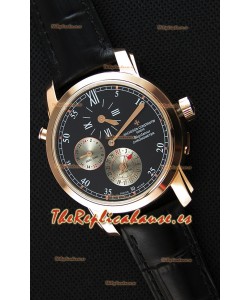 Vacheron Constantin Malte Dual Time Regulator Reloj Réplica Suizo Oro Rosa