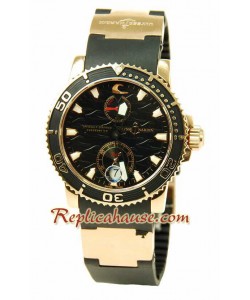 Ulysse Nardin Maxi Marine Chronometer Reloj Suizo de imitación