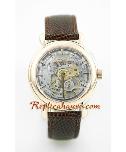 Vacheron Constantin Skeleton Repetidor de Minutos Reloj Suizo de imitación