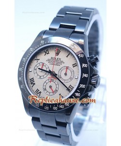 Rolex Daytona Cosmógrafo MonoBloc Cerachrom Edición Project X en diseño Negro Oscuro - Esfera Gris