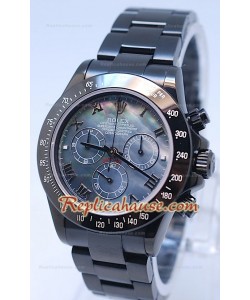 Rolex Daytona Cosmógrafo Project X Design Negro Oscuro Edición Series II - Esfera Negro perla 