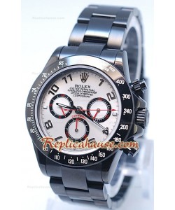 Rolex Daytona Cosmógrafo Edición Project X Design en Negro Oscuro y Esfera Blanca